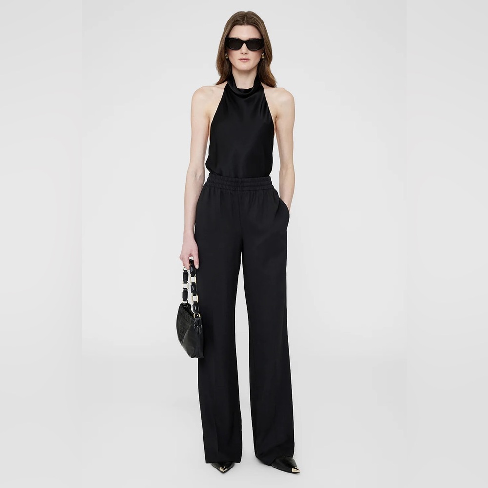 Anine Bing Black Soto Pants
